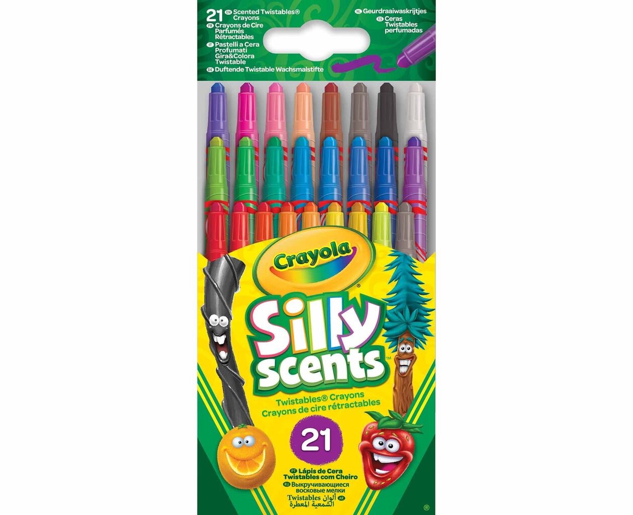 Kreidelės Crayola Silly Scents, 21 spalv. цена и информация | Piešimo, tapybos, lipdymo reikmenys | pigu.lt