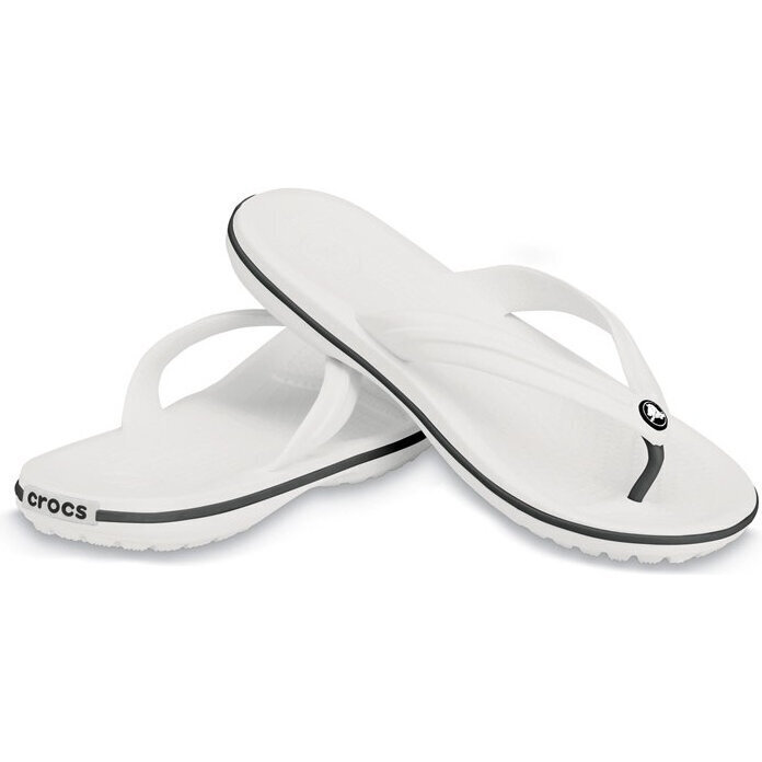 Crocs™ šlepetės CROCBAND FLIP, baltos цена и информация | Šlepetės moterims | pigu.lt