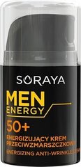 Крем для лица от морщин Soraya Men Energy, 50+, 50 мл цена и информация | Кремы для лица | pigu.lt