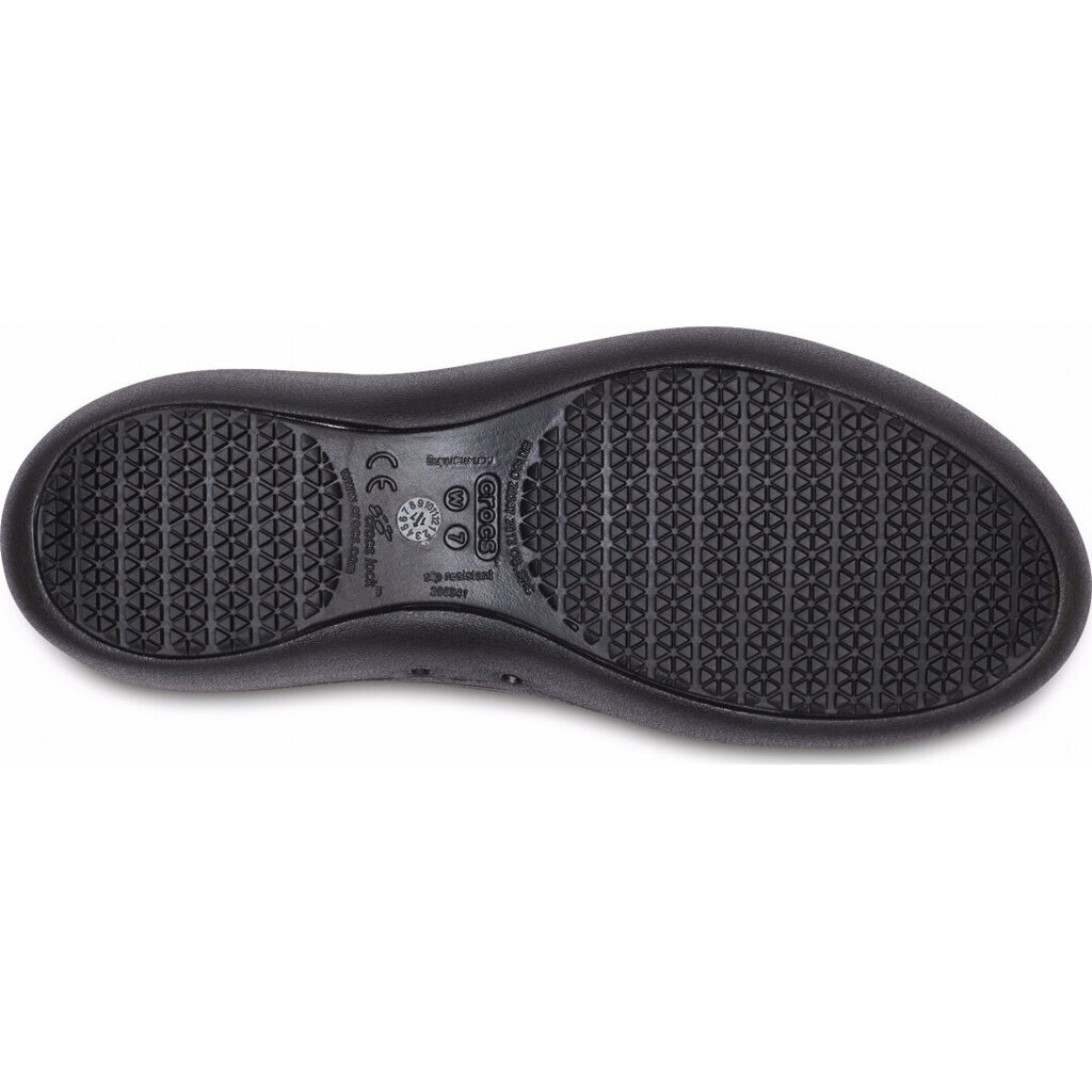 Crocs™ moteriški bateliai Kadee II Work Flat, juodi kaina ir informacija | Bateliai moterims  | pigu.lt