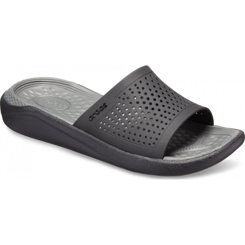 Crocs™ moteriškos šlepetės LiteRide Slide, juodos kaina ir informacija | Šlepetės moterims | pigu.lt