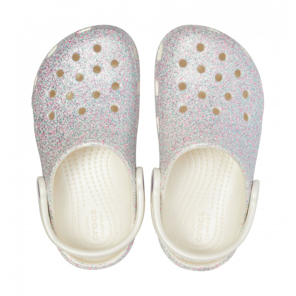 Crocs™ batai Kids' Classic Glitter Clog цена и информация | Guminės klumpės vaikams | pigu.lt