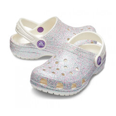 Crocs™ Kids' Classic Glitter Clog цена и информация | Детские резиновые сабо | pigu.lt