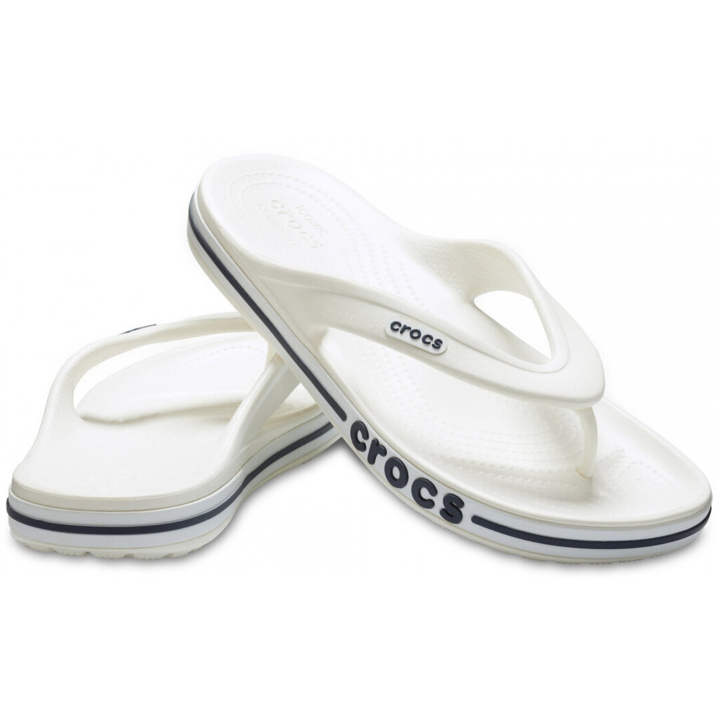 Crocs™ moteriškos šlepetės Bayaband Flip, baltos цена и информация | Šlepetės moterims | pigu.lt