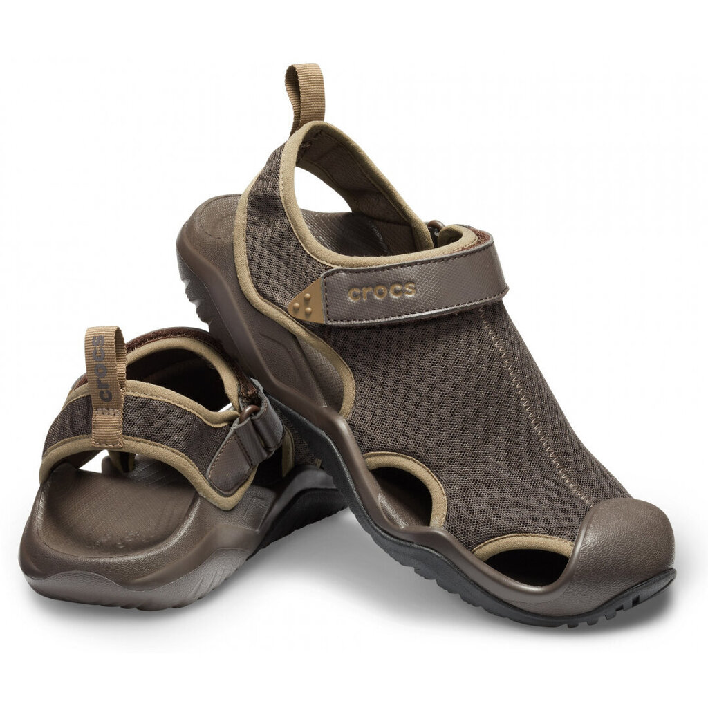 Crocs™ basutės Swiftwater Mesh Deck Sandal Men's kaina ir informacija | Vyriškos šlepetės, basutės | pigu.lt