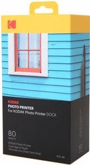 Kodak fotopopierius + rašalo kasetė Dock 4x6" 80 lapų kaina ir informacija | Kodak Mobilieji telefonai, Foto ir Video | pigu.lt