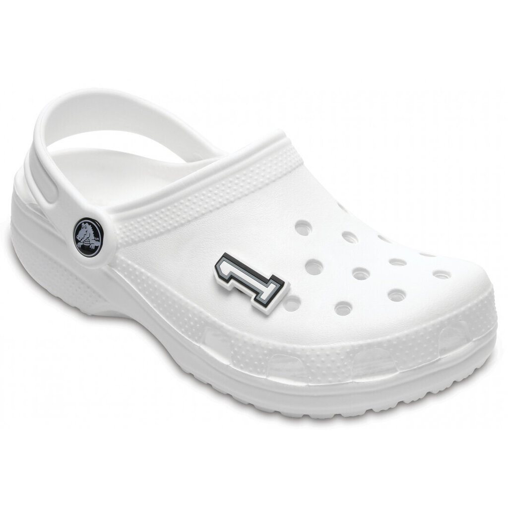 Ženkliukas klumpėms Crocs™ Crocs JIBBITZ B&W NUMBER 1 kaina ir informacija | Guminės klumpės vaikams | pigu.lt