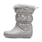 Aulinukai mergaitėms Crocs™ Crocband LodgePoint Metallic Boot Girl's kaina ir informacija | Aulinukai vaikams | pigu.lt