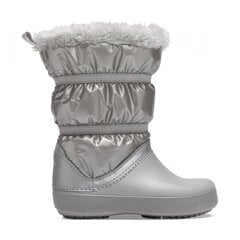 Aulinukai mergaitėms Crocs™ Crocband LodgePoint Metallic Boot Girl's kaina ir informacija | Aulinukai vaikams | pigu.lt