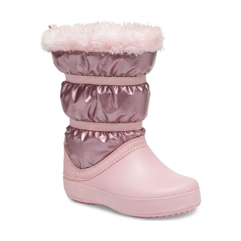 Aulinukai mergaitėms Crocs™ Crocband LodgePoint Metallic Boot Girl's kaina ir informacija | Aulinukai vaikams | pigu.lt