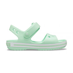 Сандалии Crocs™ для девочки Crocband Sandal Kids, зеленые цена и информация | Детские сандали | pigu.lt