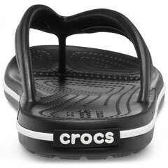 Crocs™ moteriškos šlepetės Crocband Flip, juodos kaina ir informacija | Šlepetės moterims | pigu.lt