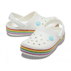 Детская обувь Crocs™ Crocband Rainbow Glitter Clog Kids цена и информация | Детские резиновые сабо | pigu.lt