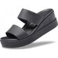 Crocs™ moteriškos basutės Brooklyn Mid Wedge, juodos kaina ir informacija | Basutės moterims | pigu.lt