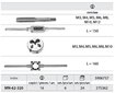 Sriegiklio komplektas M3-M12 16 dalių цена и информация | Mechaniniai įrankiai | pigu.lt