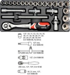 Набор гаечных ключей Yato 5537, 24 шт.  цена и информация | Механические инструменты | pigu.lt