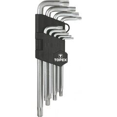 Набор ключей Torx T10-T50, 9 шт., длинные цена и информация | Механические инструменты | pigu.lt