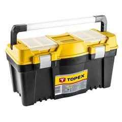 Topex įrankių dėžė su aliuminio rankena kaina ir informacija | Įrankių dėžės, laikikliai | pigu.lt