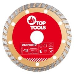 Deimantinis diskas Turbinos, 115mm, 61H335 kaina ir informacija | Šlifuokliai | pigu.lt