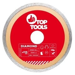Deimantinis diskas Topex, 115mm kaina ir informacija | Šlifuokliai | pigu.lt