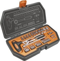 Набор ключей NEO 1/4", 34 шт. цена и информация | Механические инструменты | pigu.lt
