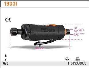 Pneumatinis tiesinis šlifuoklis Beta 1933I kaina ir informacija | Beta Santechnika, remontas, šildymas | pigu.lt