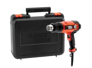 Black & Decker KX2200K-QS heat gun Hot air gun 720 l/min 645 °C 2000 W Black, Orange цена и информация | Строительные фены | pigu.lt