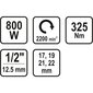 Elektrinis smūginis veržliaraktis 800W/325NM 57091 цена и информация | Suktuvai, gręžtuvai | pigu.lt