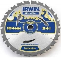 Pjovimo diskas Irwin Cordless 136x10x18T 1,8 mm ATB kaina ir informacija | Mechaniniai įrankiai | pigu.lt