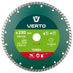 Verto Diamond peilis 230x22,2mm turbo - 61H2T9 kaina ir informacija | Šlifuokliai | pigu.lt