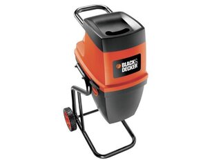 Elektrinis šakų smulkintuvas Black&Decker GS2400-QS kaina ir informacija | Lapų siurbliai, šakų smulkintuvai, trinkelių valytuvai | pigu.lt