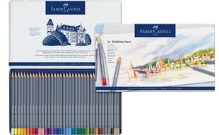 Faber-Castell Goldfaber Aqua Crayons kreidelės, 36 spalvos kaina ir informacija | Kanceliarinės prekės | pigu.lt