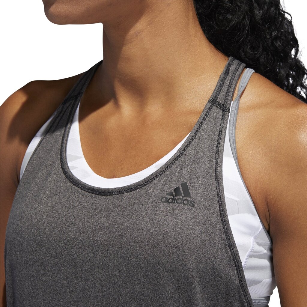 Marškinėliai moterims Adidas 3 Stripe Tank kaina ir informacija | Marškinėliai moterims | pigu.lt