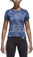 Блузка Adidas W Id Slim Tee Blue цена и информация | Футболка женская | pigu.lt