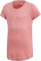 Adidas Блузка для подростков Yg Id Winner T Pink цена и информация | Рубашки для девочек | pigu.lt