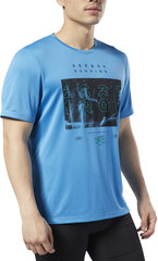 Футболка Reebok Re Run Crew Tee Blue цена и информация | Мужские футболки | pigu.lt