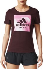 Adidas Блуза CATEGORY TEN W Burgundy цена и информация | Женские футболки | pigu.lt