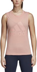 Блуза Adidas Essentials Logo Tank Top Pink цена и информация | Футболка женская | pigu.lt