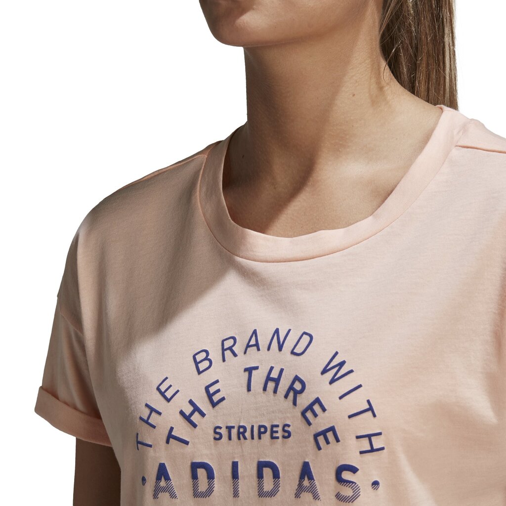 Marškinėliai moterims Adidas Emblem Tee kaina ir informacija | Marškinėliai moterims | pigu.lt