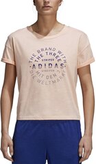 Блузка Adidas Emblem Tee Haze Coral цена и информация | Женские футболки | pigu.lt