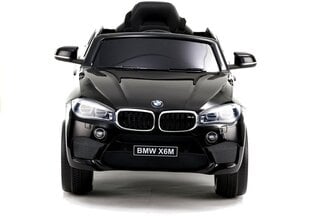 Elektromobilis vaikams BMW X6, juodas, lakuotas kėbulas kaina ir informacija | Elektromobiliai vaikams | pigu.lt