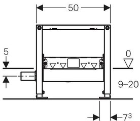 Geberit DUOFIX ShowerDrain potinkinis dušo latako elementas 111.591.00.1 kaina ir informacija | Priedai unitazams, bidė | pigu.lt