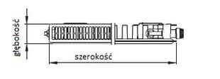 Kermi Radiatorius Therm X2 Profil-V 22 900x700mm - FTV220900701R1K kaina ir informacija | KERMI Santechnika, remontas, šildymas | pigu.lt