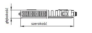 Kermi Radiatorius Therm X2 Profil-V 22 900x700mm - FTV220900701R1K цена и информация | Šildytuvai | pigu.lt