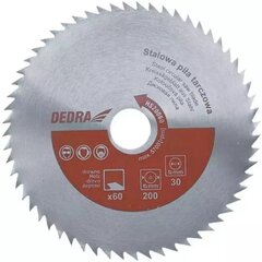 Diskinis pjūklas medžiui Dedra 80d. 400x30mm, 1 vnt. kaina ir informacija | Mechaniniai įrankiai | pigu.lt