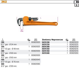 Разводной ключ BETA STILLSON, 350 мм, 2 дюйма цена и информация | Механические инструменты | pigu.lt