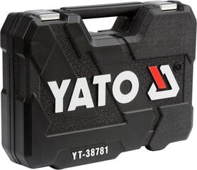 Galvučių ir raktų rinkinys Yato, 77 vnt kaina ir informacija | Mechaniniai įrankiai | pigu.lt