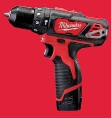 Аккумуляторная ударная дрель-шуруповерт MILWAUKEE M12 BPD-202C цена и информация | Шуруповерты, дрели | pigu.lt