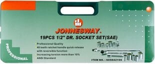 Raktų rinkinys Jonnesway 19 vnt. kaina ir informacija | Mechaniniai įrankiai | pigu.lt