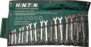 Набор гаечных ключей Honiton, 17 шт., 6-22мм цена и информация | Механические инструменты | pigu.lt